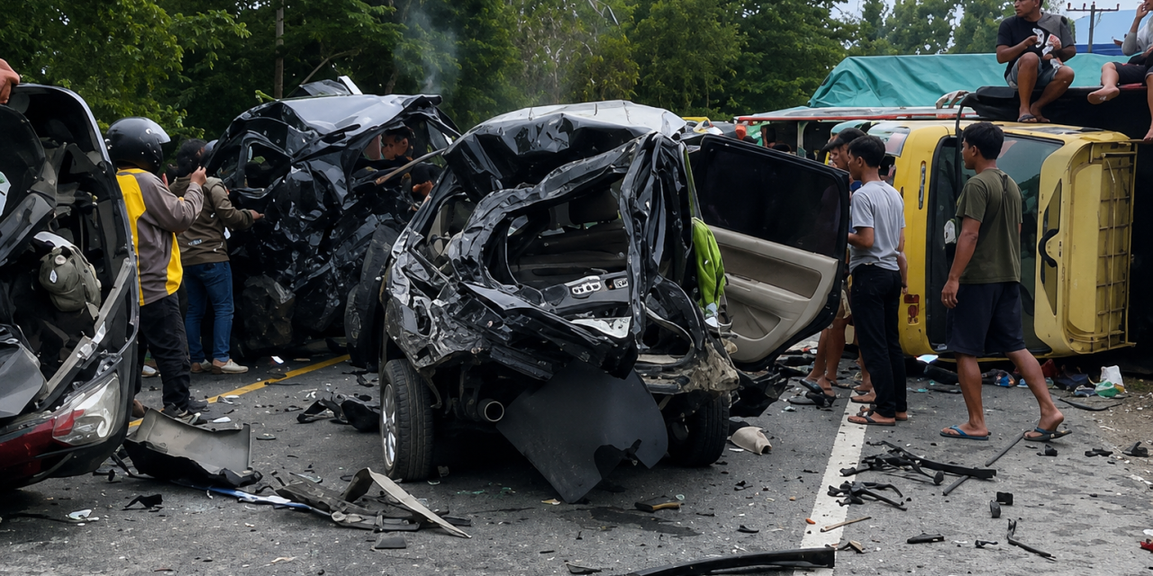 Kecelakaan Beruntun Di Sibolangit Bertambah Jadi Empat Orang