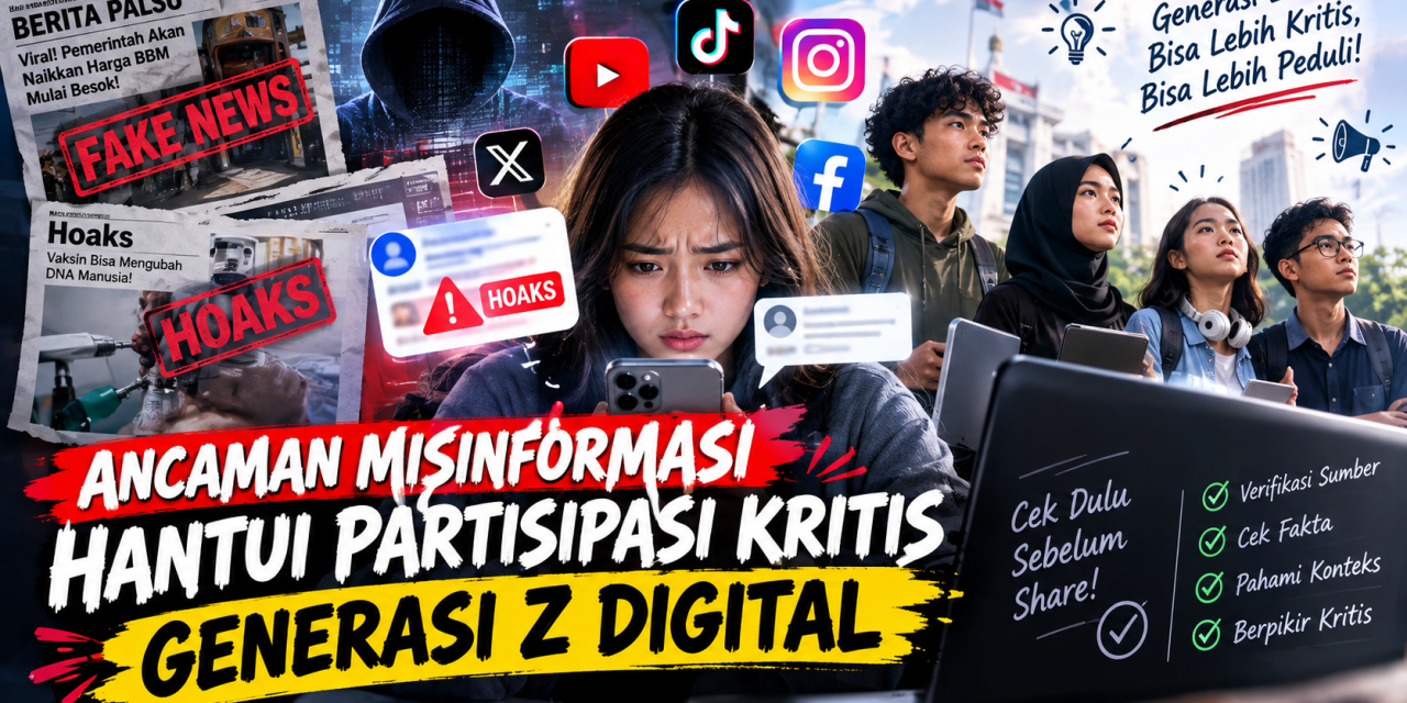 Ancaman Misinformasi Hantui Partisipasi Kritis Generasi Z Digital