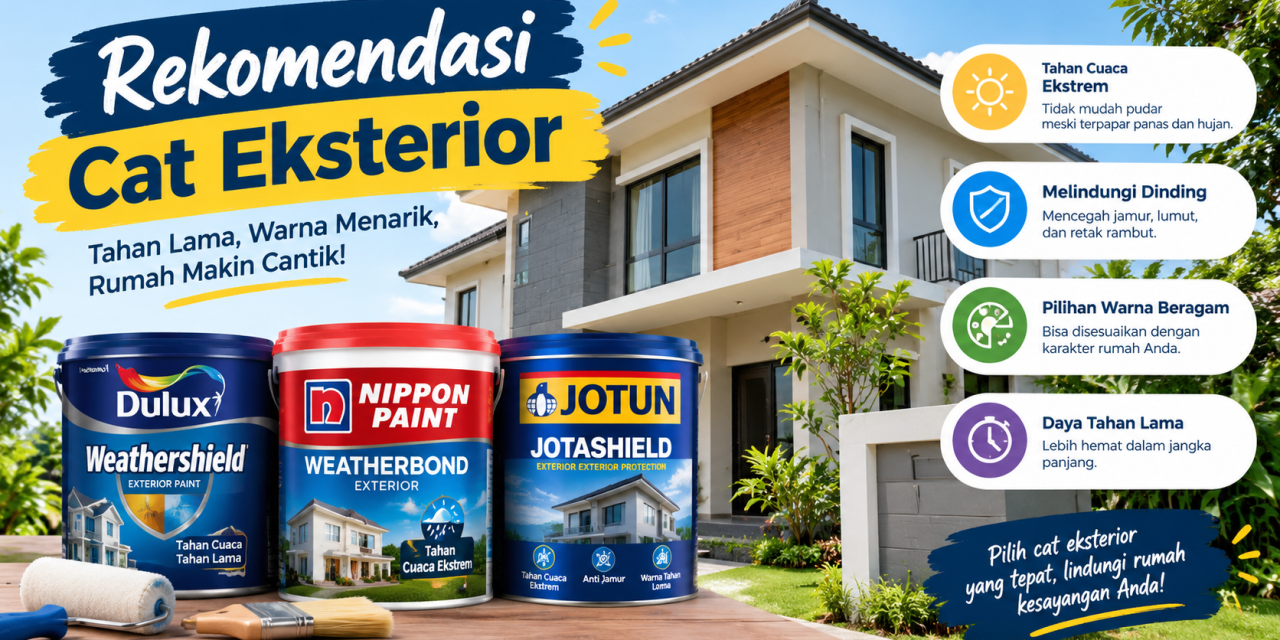 Anti Kupas! Cat Eksterior Tahan Cuaca Ekstrem