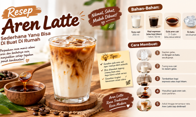 Resep Aren Latte Sederhana Yang Bisa Di Buat Di Rumah