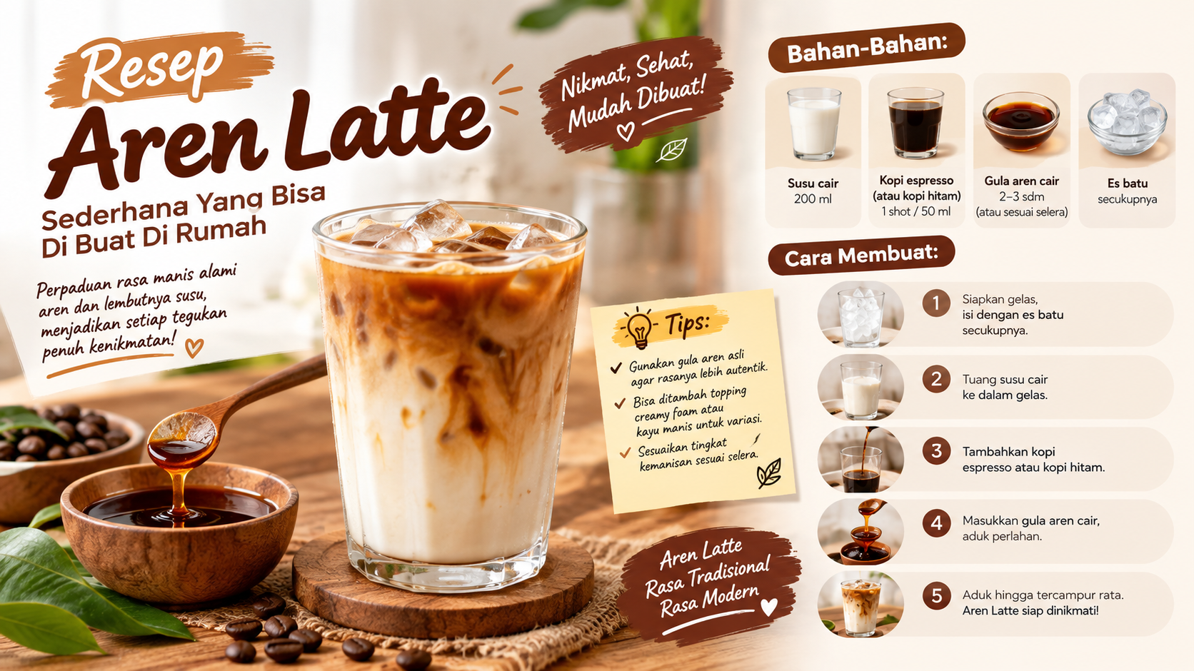 Resep Aren Latte 
